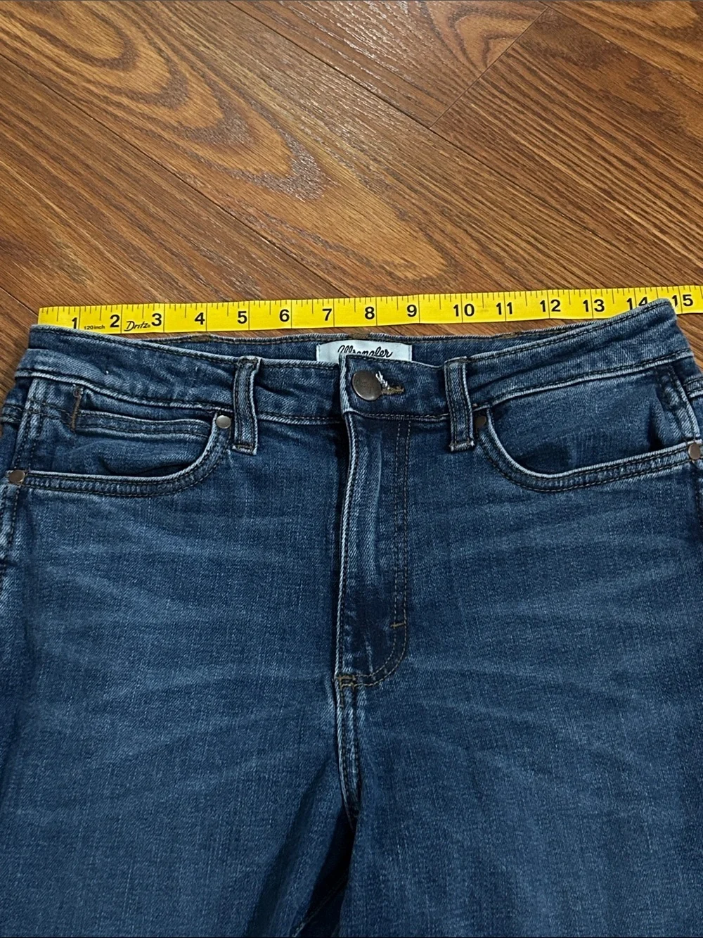 Wrangler Retro Western Boho Flare Trouser Med Wash Stretch Denim Size 29x32